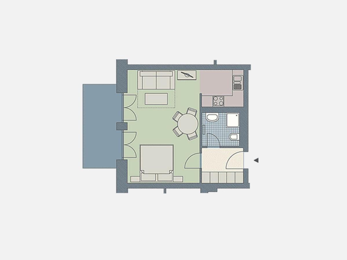 Kaiservillen Heringsdorf - 1-Raum-Ferienwohnung Mit Terrasse D103 外观 照片